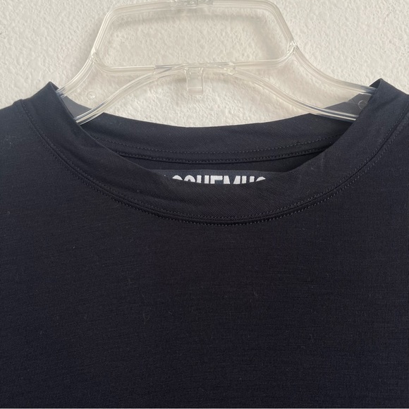 JACQUEMUS Stretch Short Sleeve Blouse Lyocell Shirt - Picture 4 of 8